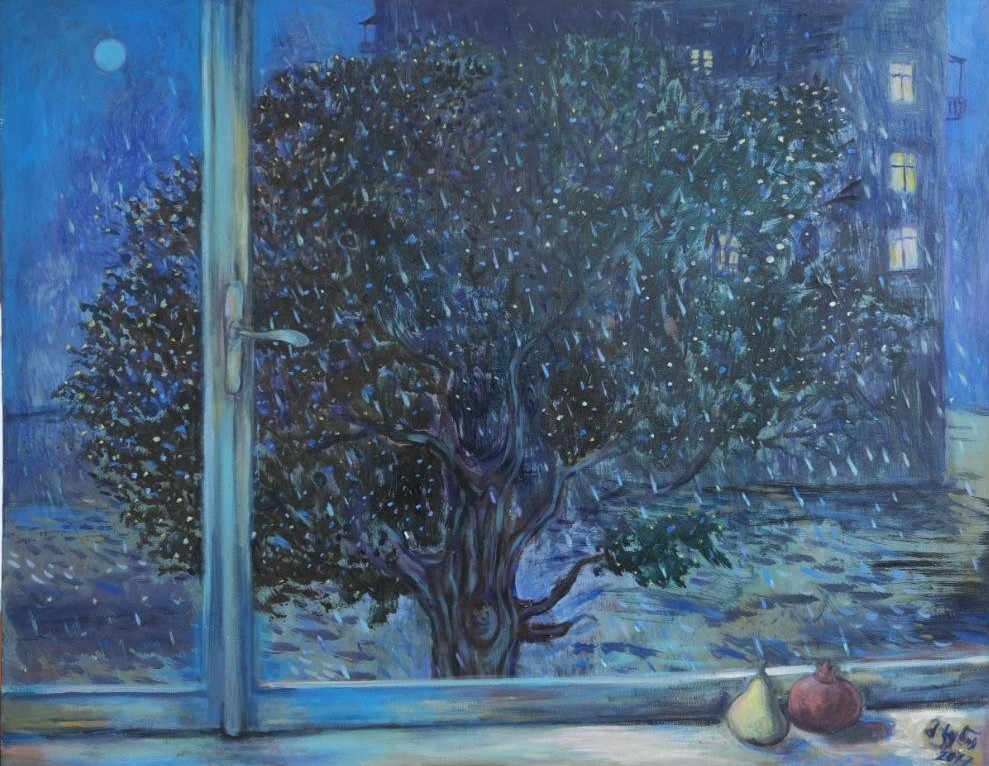 Night Tree with Fruits